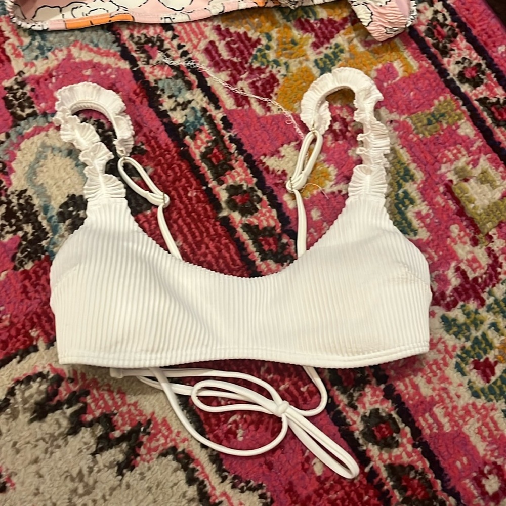 White bikini top